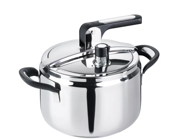 barazzoni-silicon-pro-pentola-a-pressione-5-l-22-cm-in-acciaio-inox-18-10-con-du image 1