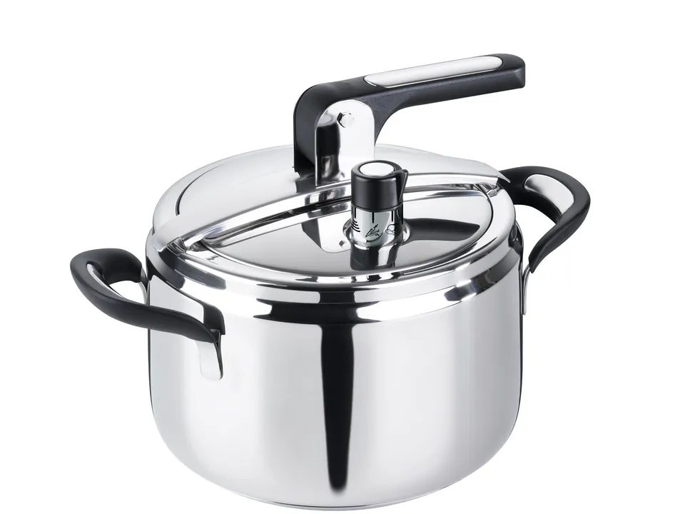barazzoni-silicon-pro-pentola-a-pressione-5-l-22-cm-in-acciaio-inox-18-10-con-du image 1