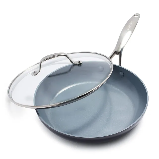 greenpan-valencia-pro-padella-26-cm-con-coperchio-antiaderente-ceramico-senza-pf image 1