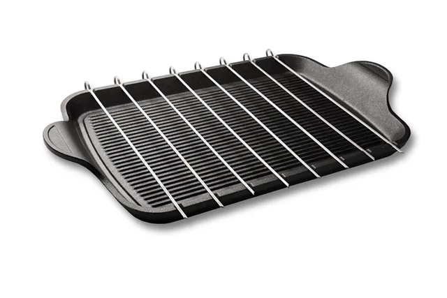 risoli-explora-piastra-brochette-grill-43x26-cm-con-8-spiedini-in-acciaio-allumi image 1