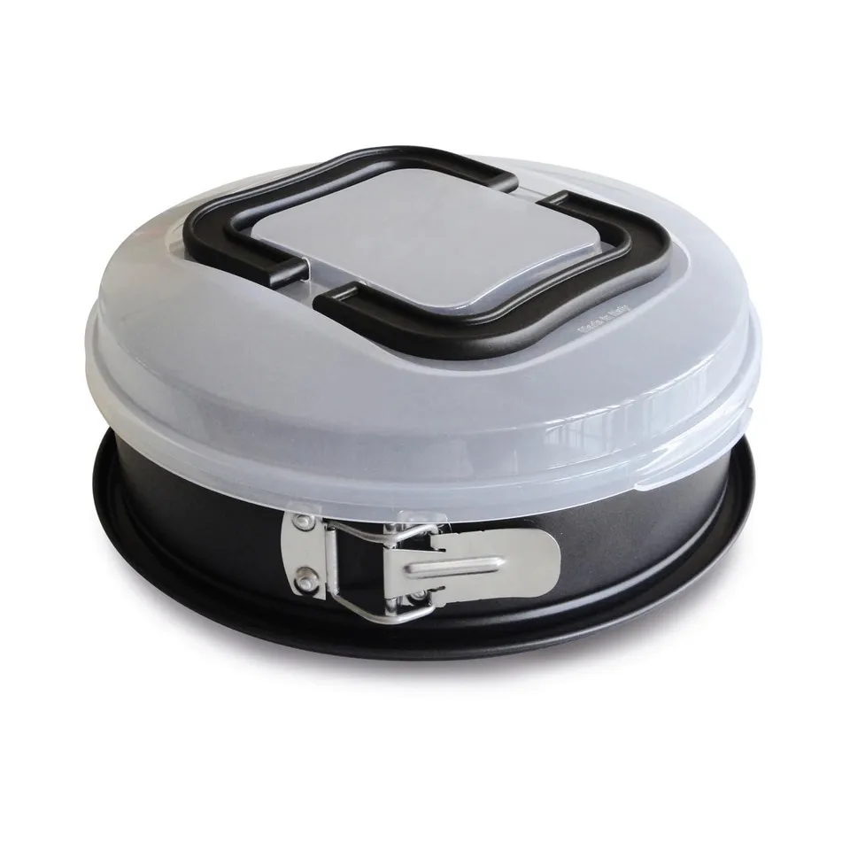 barazzoni-tortiera-apribile-26-cm-con-coperchio-stampo-tondo-carbon-steel-antiad image 1
