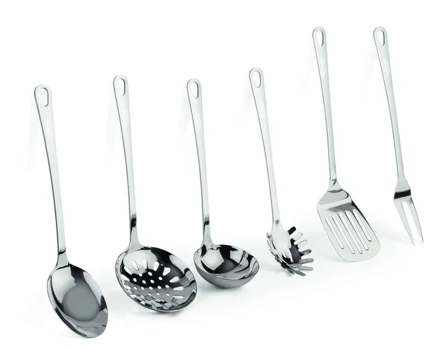 barazzoni-set-mestoli-6-pezzi-acciaio-inox-18-10-gli-indispensabili-in-cucina-pf image 1
