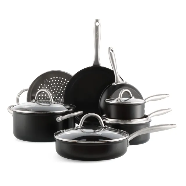 greenpan-lima-midnight-set-pentole-e-padelle-in-alluminio-anodizzato-duro-con-ce image 1