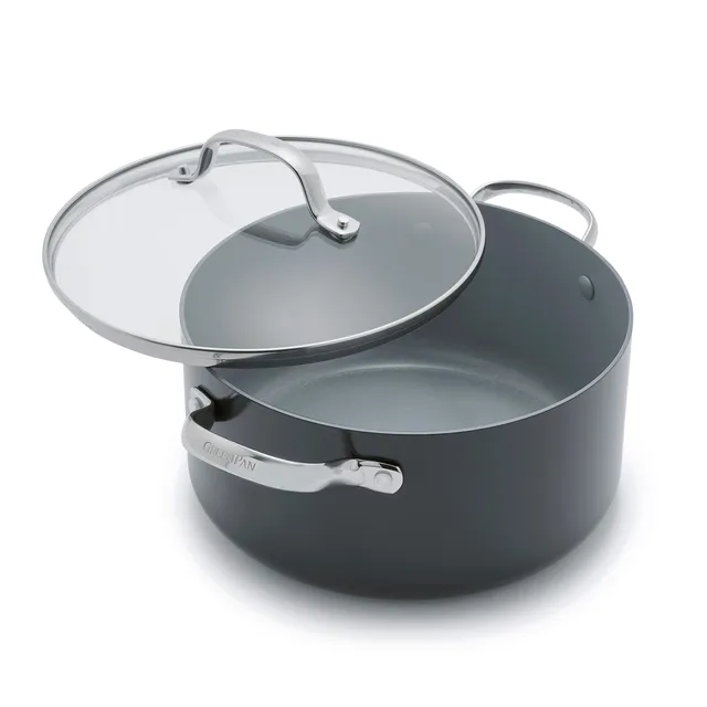 greenpan-valencia-pro-pentola-24-cm-con-coperchio-in-alluminio-anodizzato-duro-a image 1