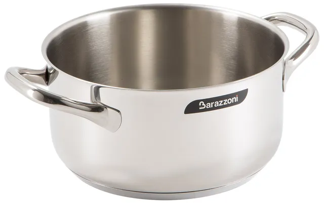 barazzoni-chef-line-casseruola-2-manici-22-cm-3-8-litri-acciaio-inox-18-10-tripl image 1