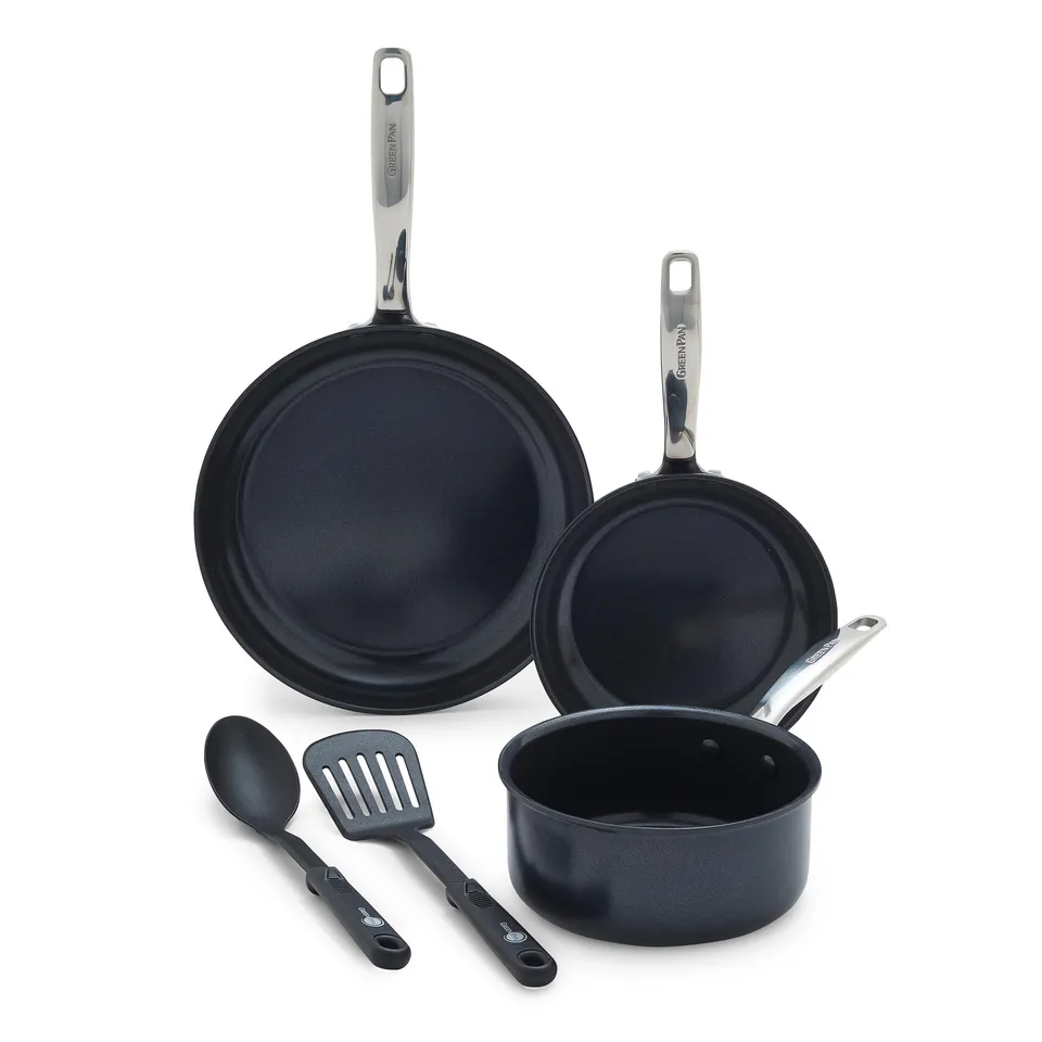 greenpan-prime-midnight-set-padelle-e-pentole-in-alluminio-anodizzato-duro-con-a image 1