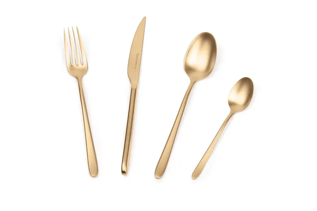 barazzoni-malachite-oro-set-24-posate-da-tavola-per-6-persone-acciaio-inox-18-10 image 1