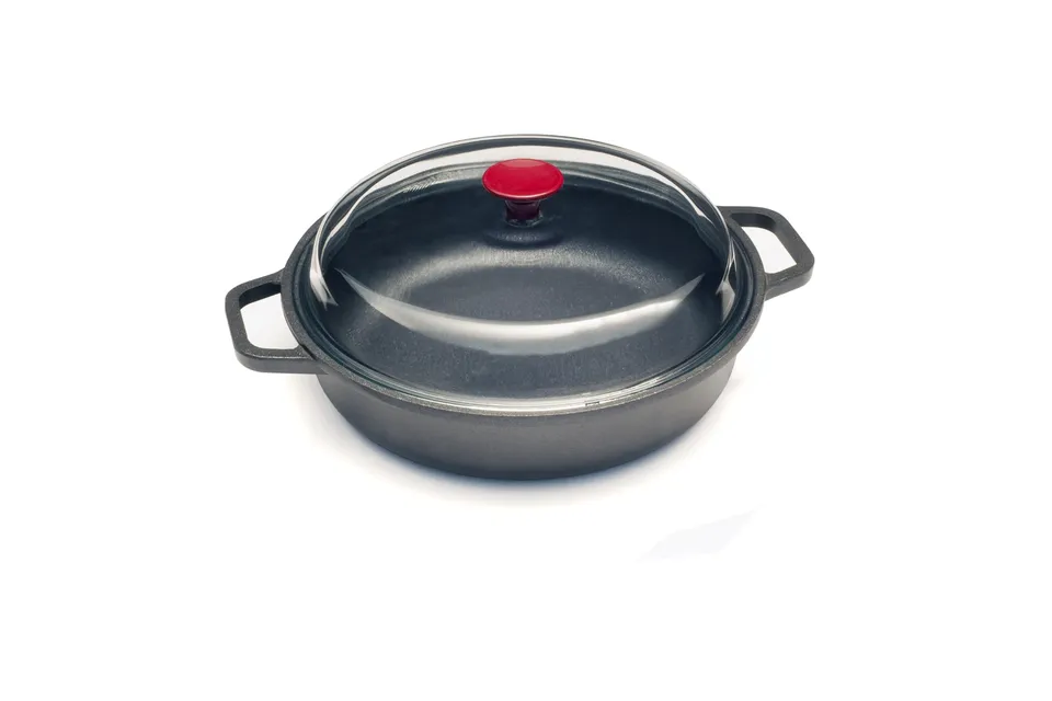 risoli-vinum-tegame-antiaderente-20-cm-con-coperchio-in-vetro-borosilicato-allum image 1