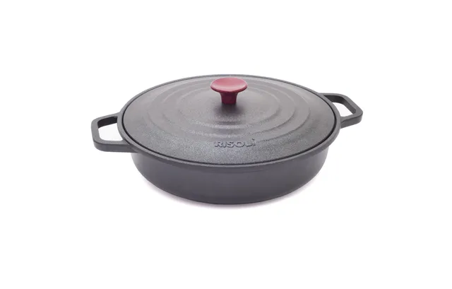 risoli-vinum-tegame-antiaderente-24-cm-per-induzione-e-gas-con-coperchio-in-fusi image 1