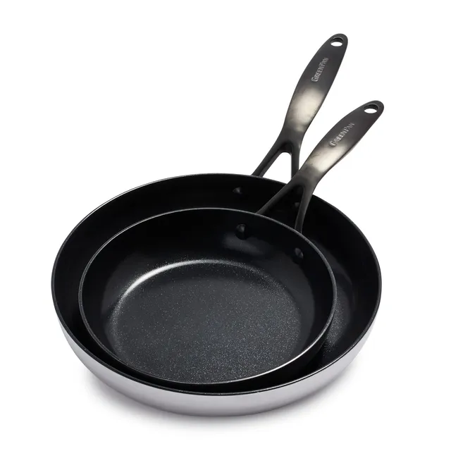 greenpan-venice-pro-noir-tri-ply-set-2-padelle-20-cm-e-26-cm-acciaio-inox-tri-pl image 1