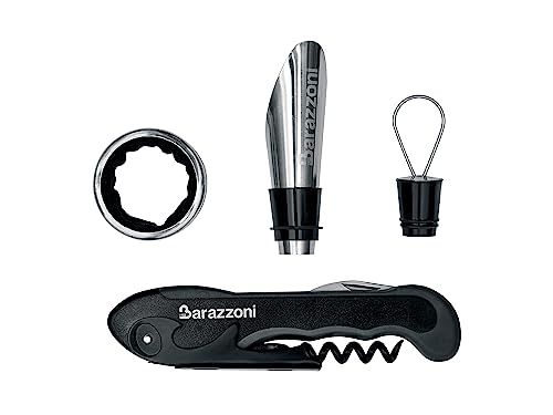 barazzoni-set-vino-basic-2-pezzi-cavatappi-professionale-a-leva-e-salvagoccia-pe image 6