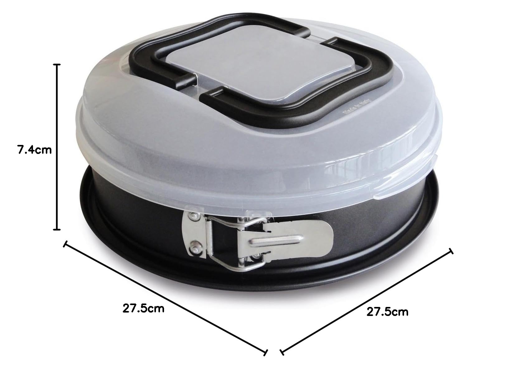 barazzoni-tortiera-apribile-26-cm-con-coperchio-stampo-tondo-carbon-steel-antiad image 5