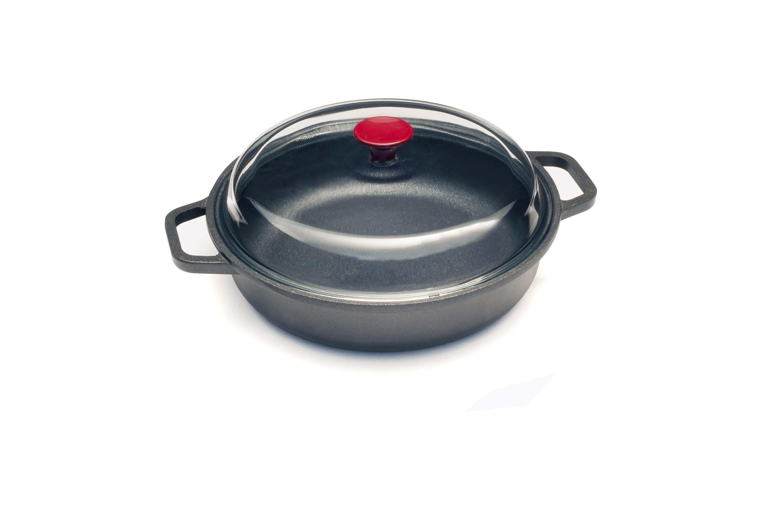 risoli-vinum-tegame-antiaderente-20-cm-con-coperchio-in-vetro-borosilicato-allum image 1