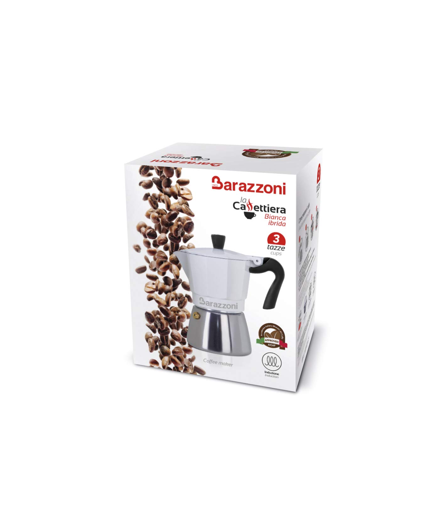 barazzoni-moka-caffettiera-ibrida-6-tazze-in-acciaio-inox-bimetallo-adatta-per-i image 2