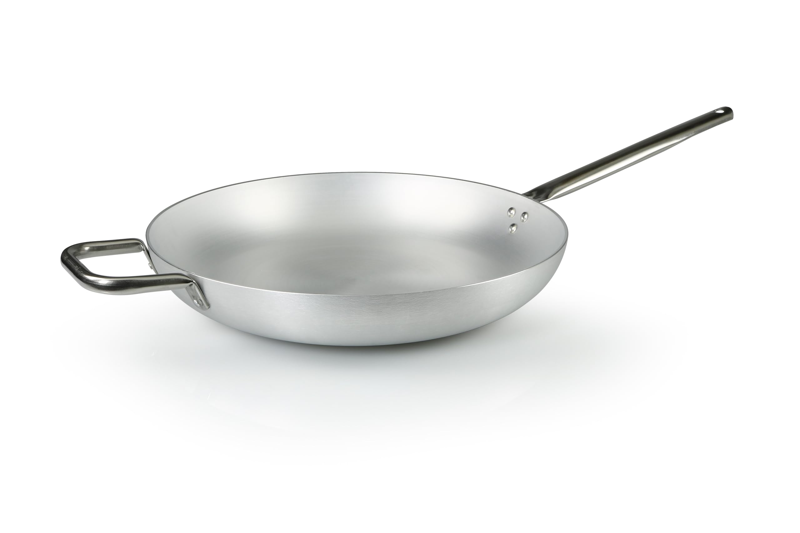 barazzoni-padella-professionale-40-cm-alluminio-puro-99-5-manico-e-maniglia-in-a image 1