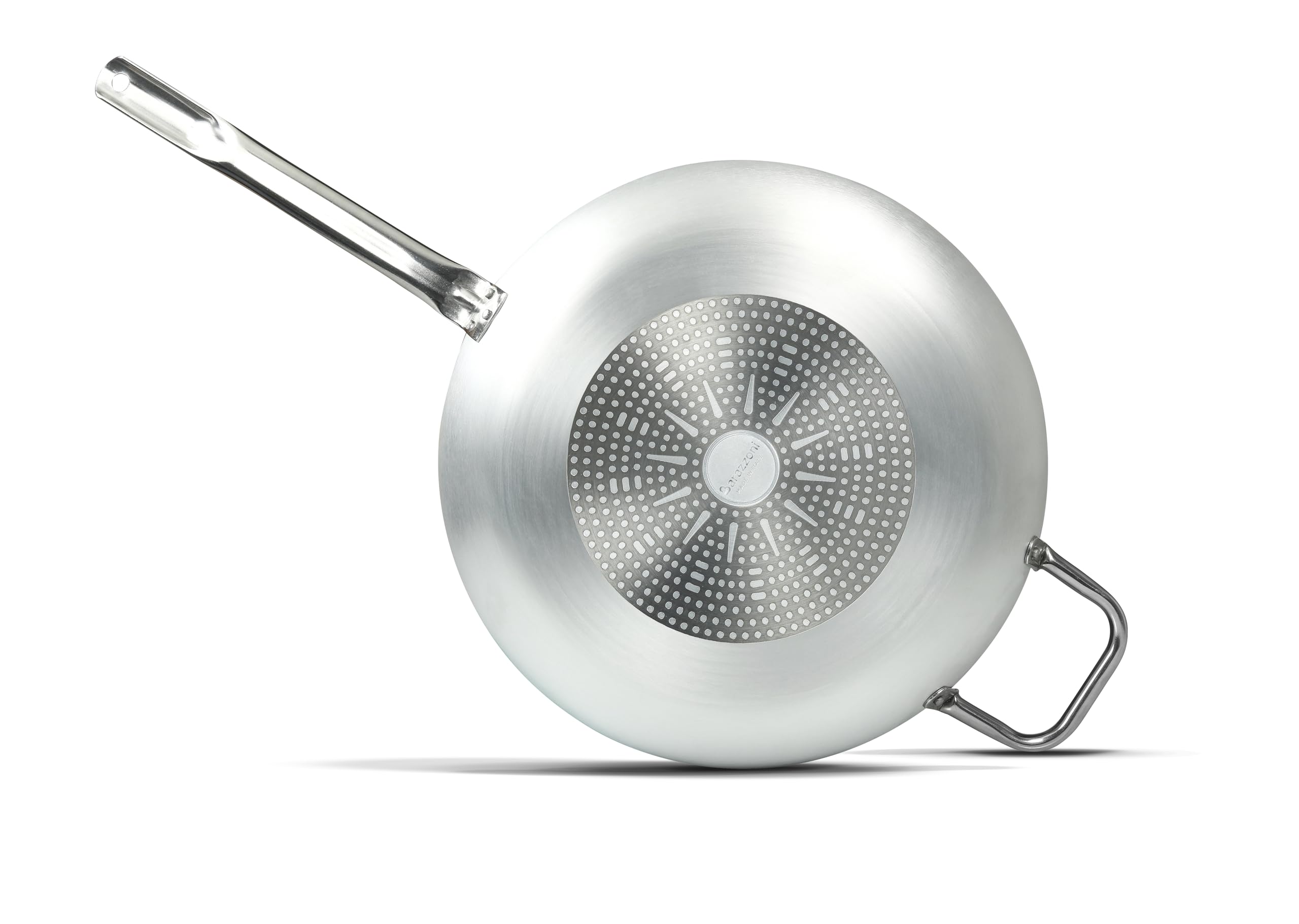 barazzoni-padella-professionale-40-cm-alluminio-puro-99-5-manico-e-maniglia-in-a image 2