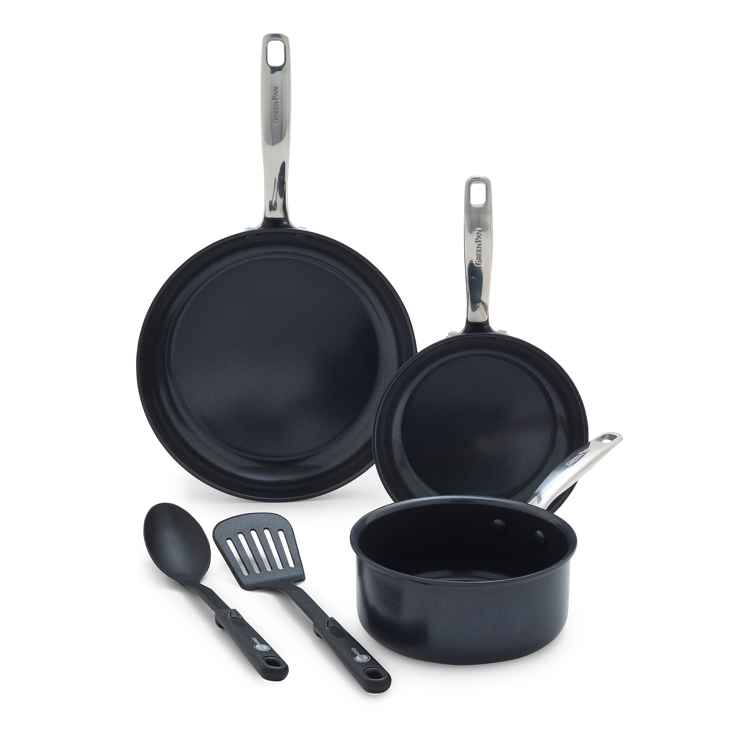 greenpan-prime-midnight-set-padelle-e-pentole-in-alluminio-anodizzato-duro-con-a image 1