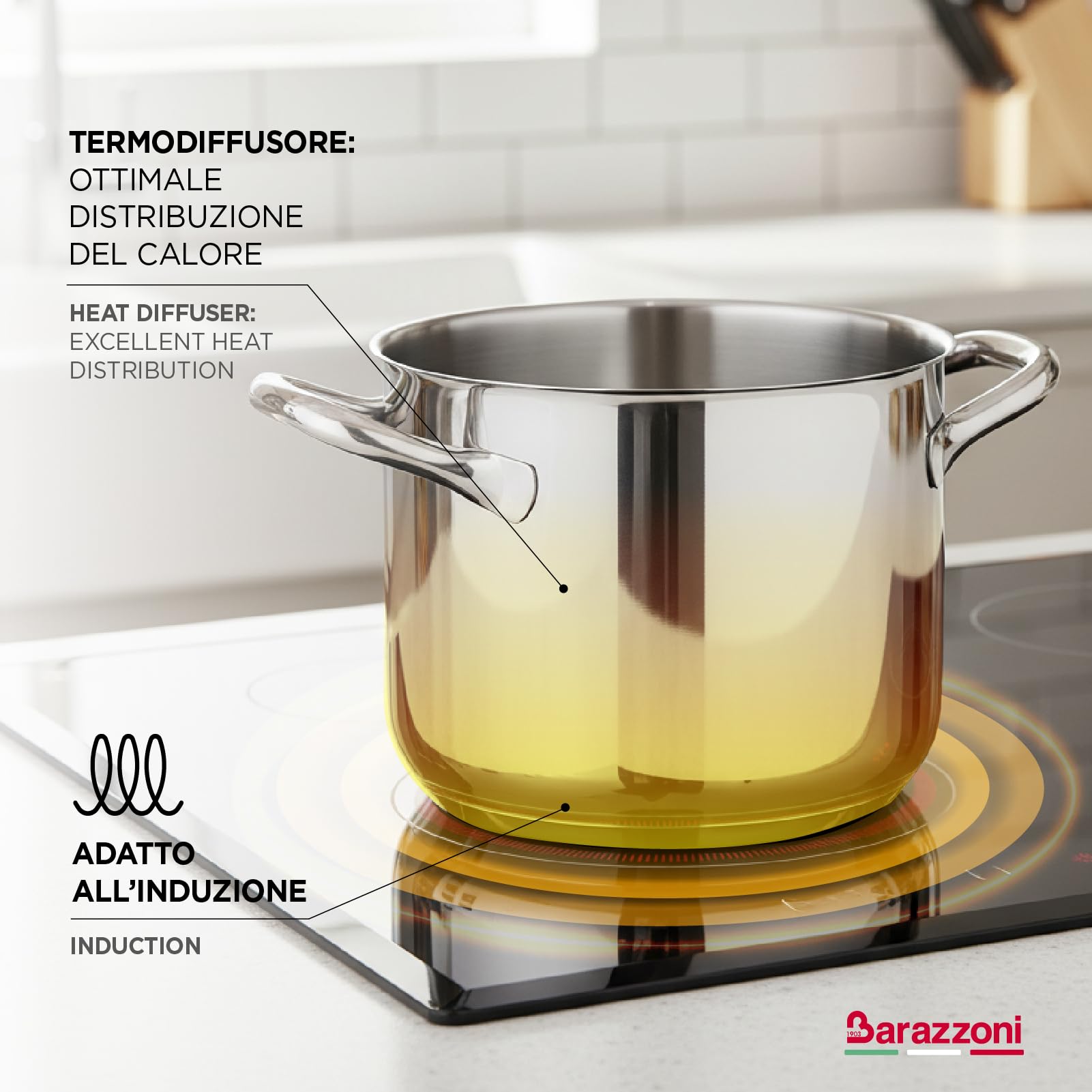 barazzoni-chef-line-casseruola-2-manici-22-cm-3-8-litri-acciaio-inox-18-10-tripl image 3