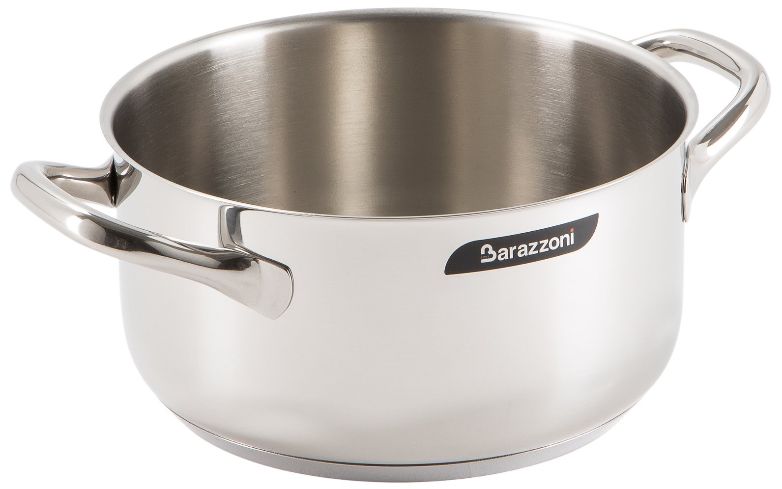 barazzoni-chef-line-casseruola-2-manici-22-cm-3-8-litri-acciaio-inox-18-10-tripl image 1