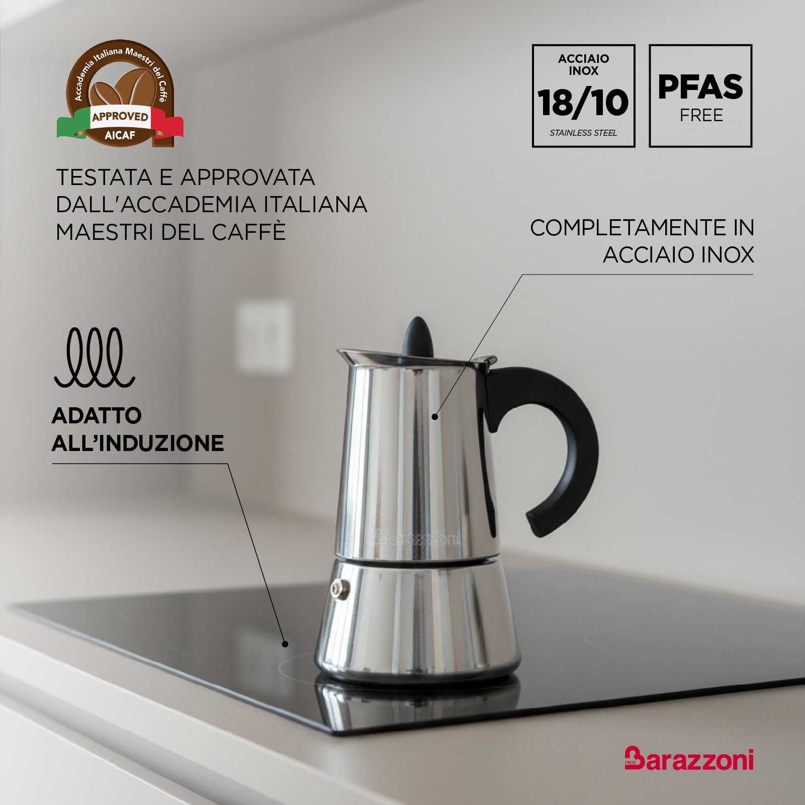 barazzoni-caffettiera-inox-2-tazze-certificata-aicaf-acciaio-inox-18-10-induzion image 3