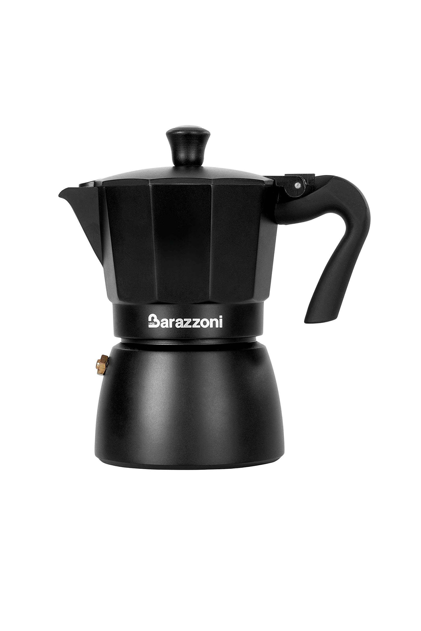 barazzoni-la-caffettiera-deluxe-nera-3-tazze-alluminio-certificato-alimentare-gu image 1