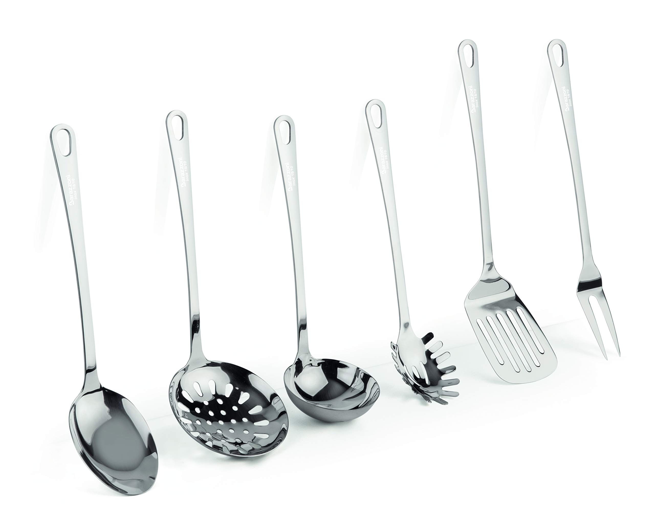 barazzoni-set-mestoli-6-pezzi-acciaio-inox-18-10-gli-indispensabili-in-cucina-pf image 1