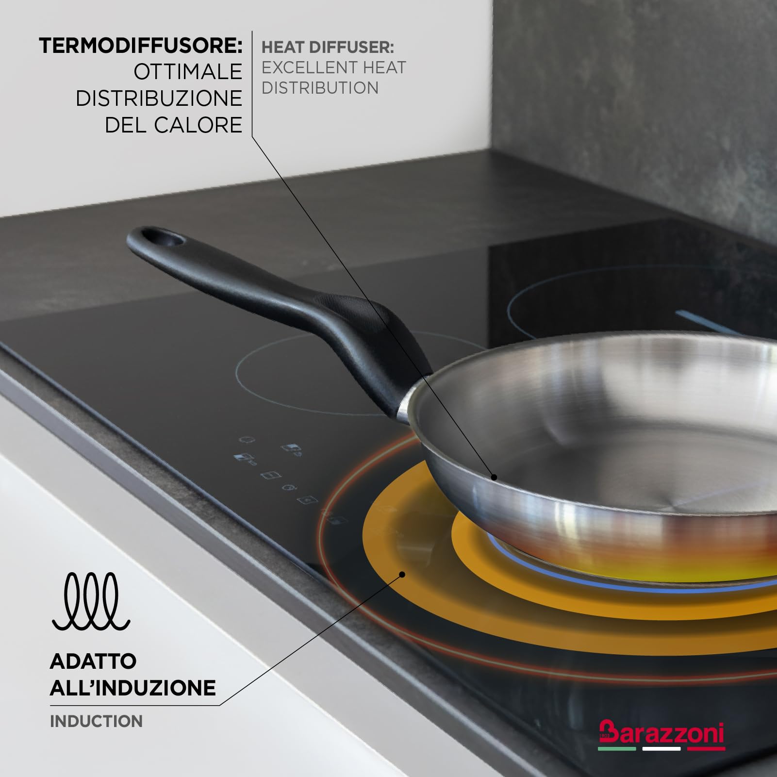 barazzoni-le-inoxidabili-saltapasta-wok-28-cm-in-acciaio-inox-18-10-triplo-fondo image 4