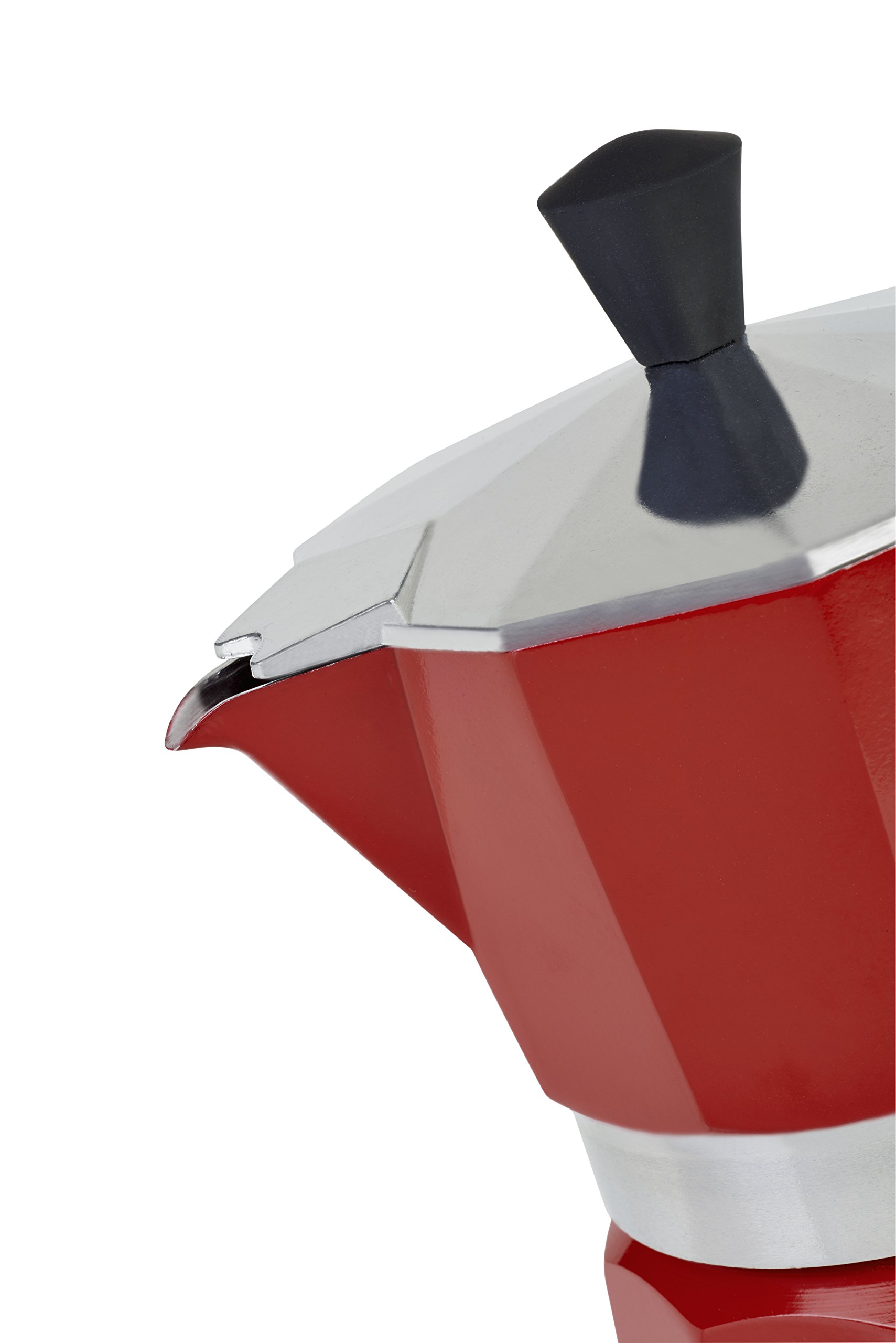 barazzoni-la-caffettiera-colorata-in-alluminio-rosso-1-tazza-certificata-accadem image 2