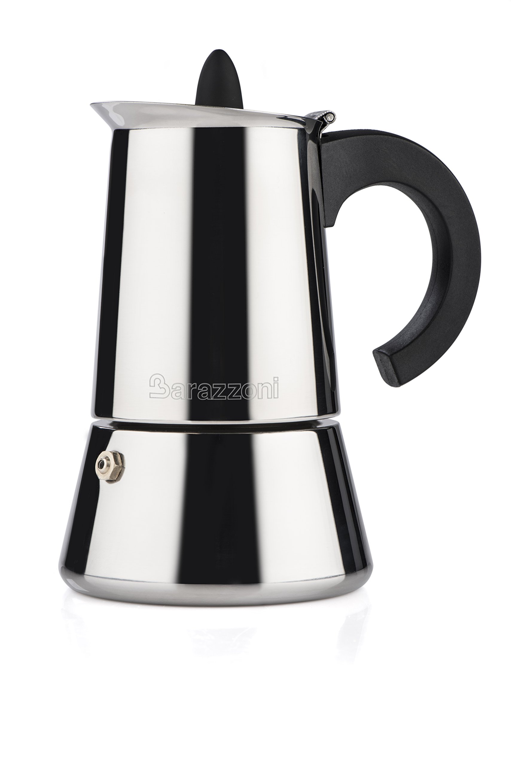 barazzoni-caffettiera-inox-2-tazze-certificata-aicaf-acciaio-inox-18-10-induzion image 1