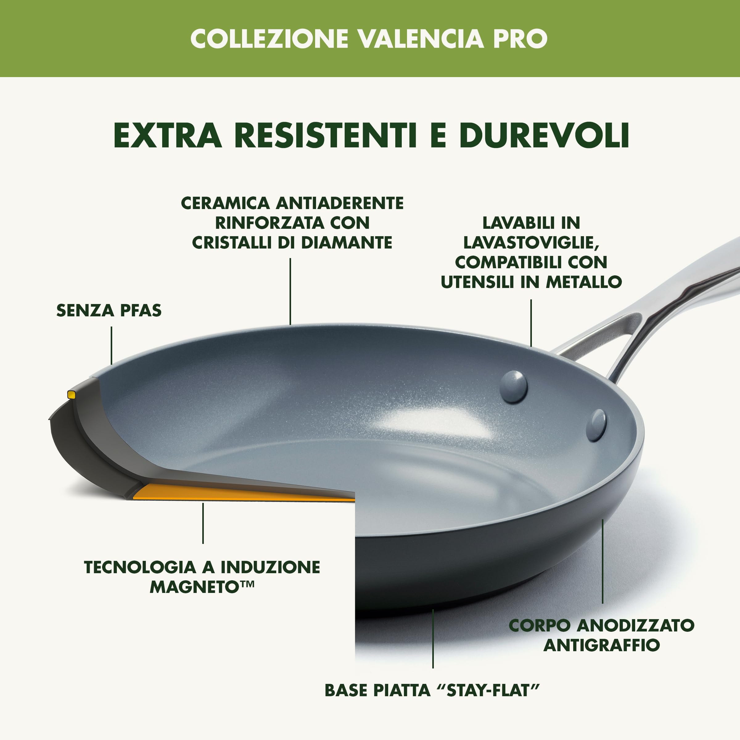 greenpan-valencia-pro-padella-26-cm-con-coperchio-antiaderente-ceramico-senza-pf image 3