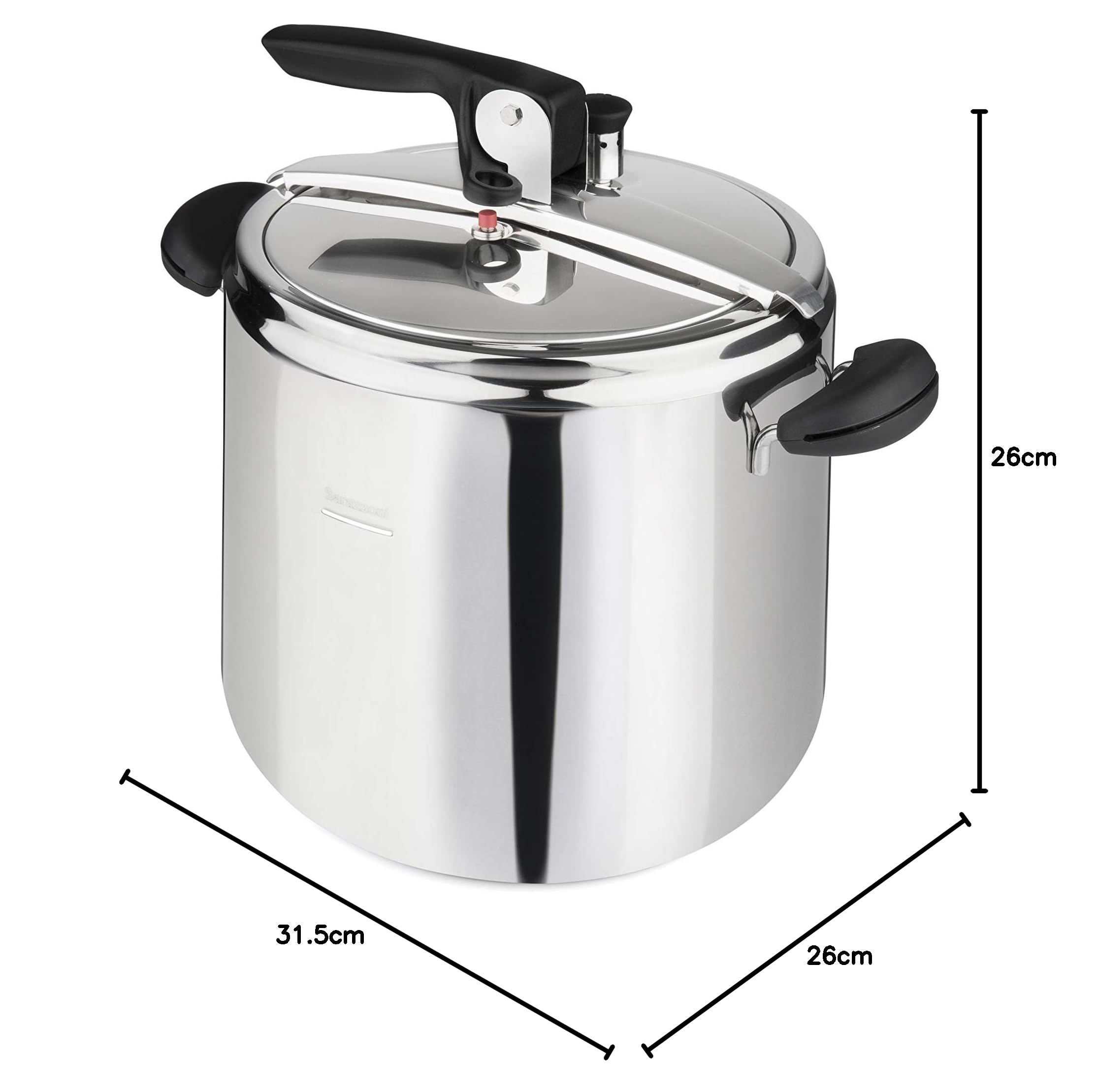 barazzoni-amelia-pentola-a-pressione-26-cm-12-lt-acciaio-inox-18-10-triplo-fondo image 8