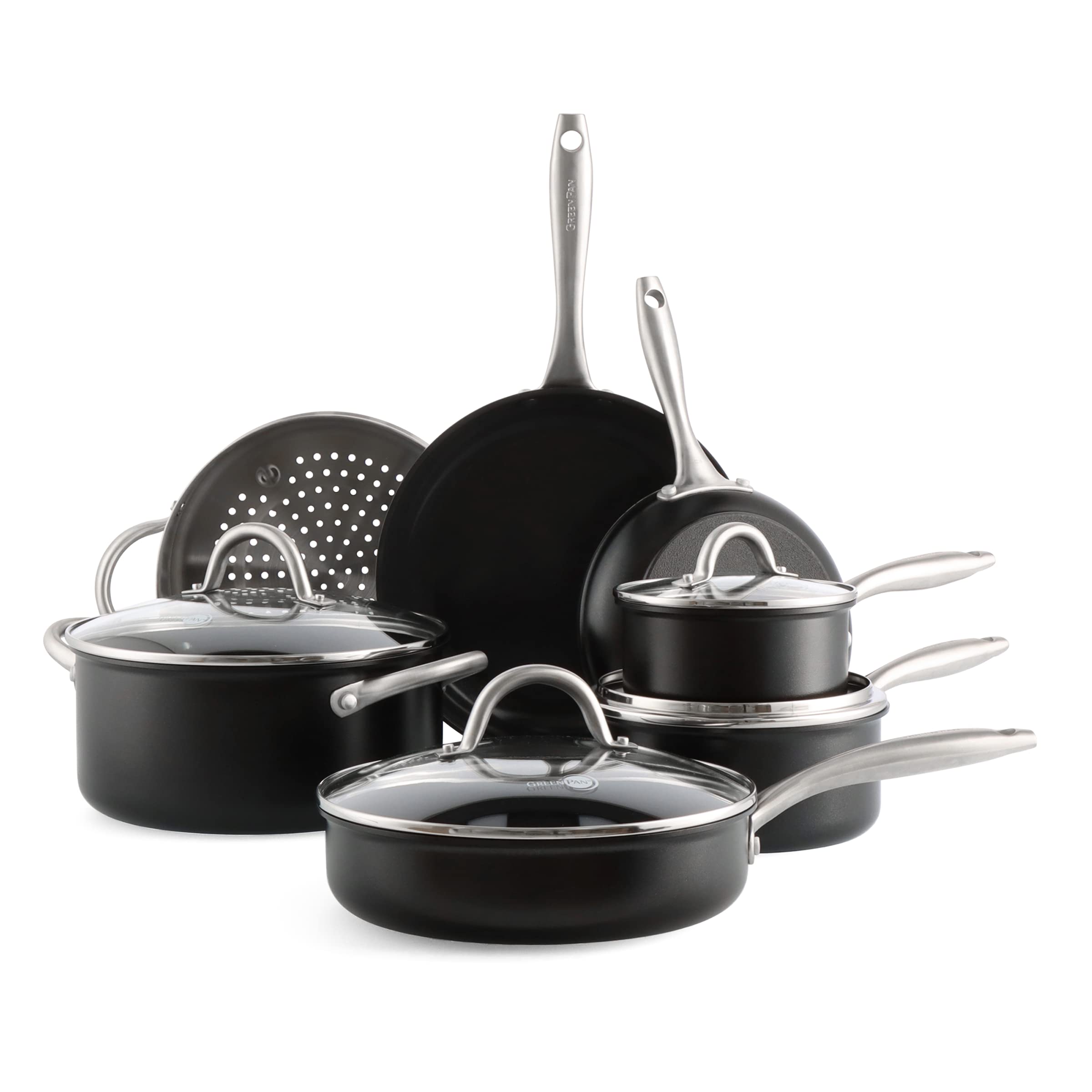 greenpan-lima-midnight-set-pentole-e-padelle-in-alluminio-anodizzato-duro-con-ce image 1