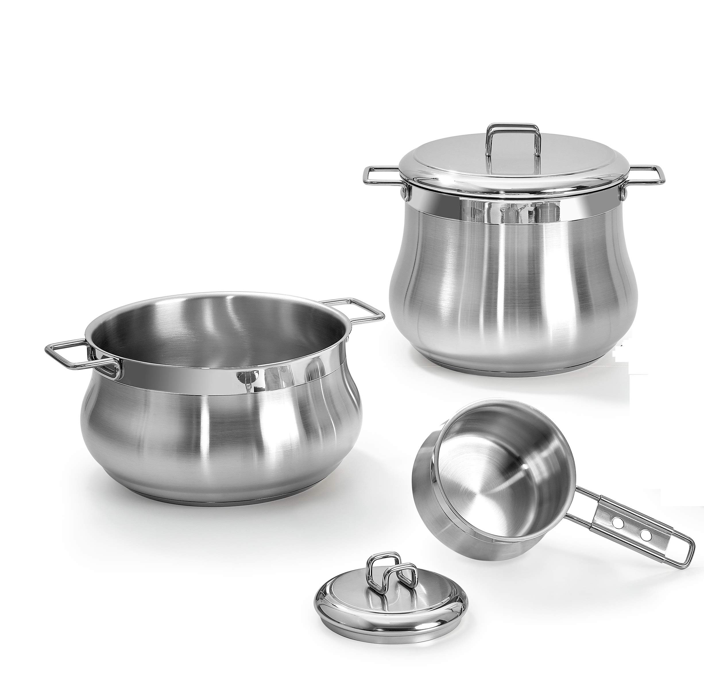 barazzoni-tummy-batteria-5-pezzi-in-acciaio-inox-18-10-made-in-italy-fondo-tripl image 1