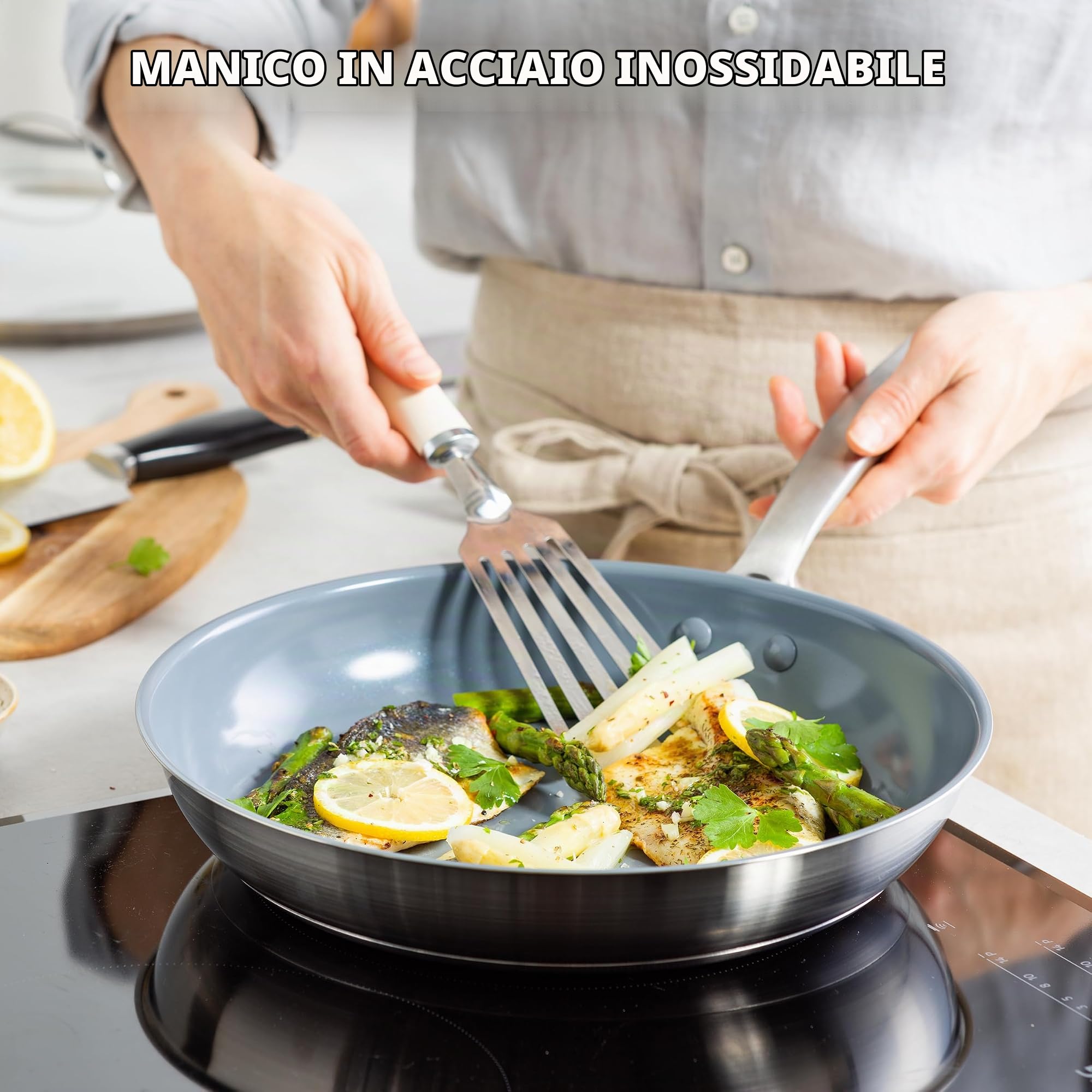 greenpan-treviso-padella-30-cm-con-coperchio-in-acciaio-inox-antiaderente-cerami image 6