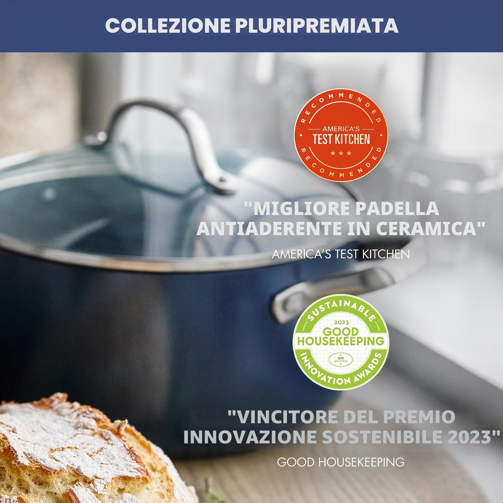 greenpan-valencia-pro-pentola-24-cm-con-coperchio-in-alluminio-anodizzato-duro-a image 2
