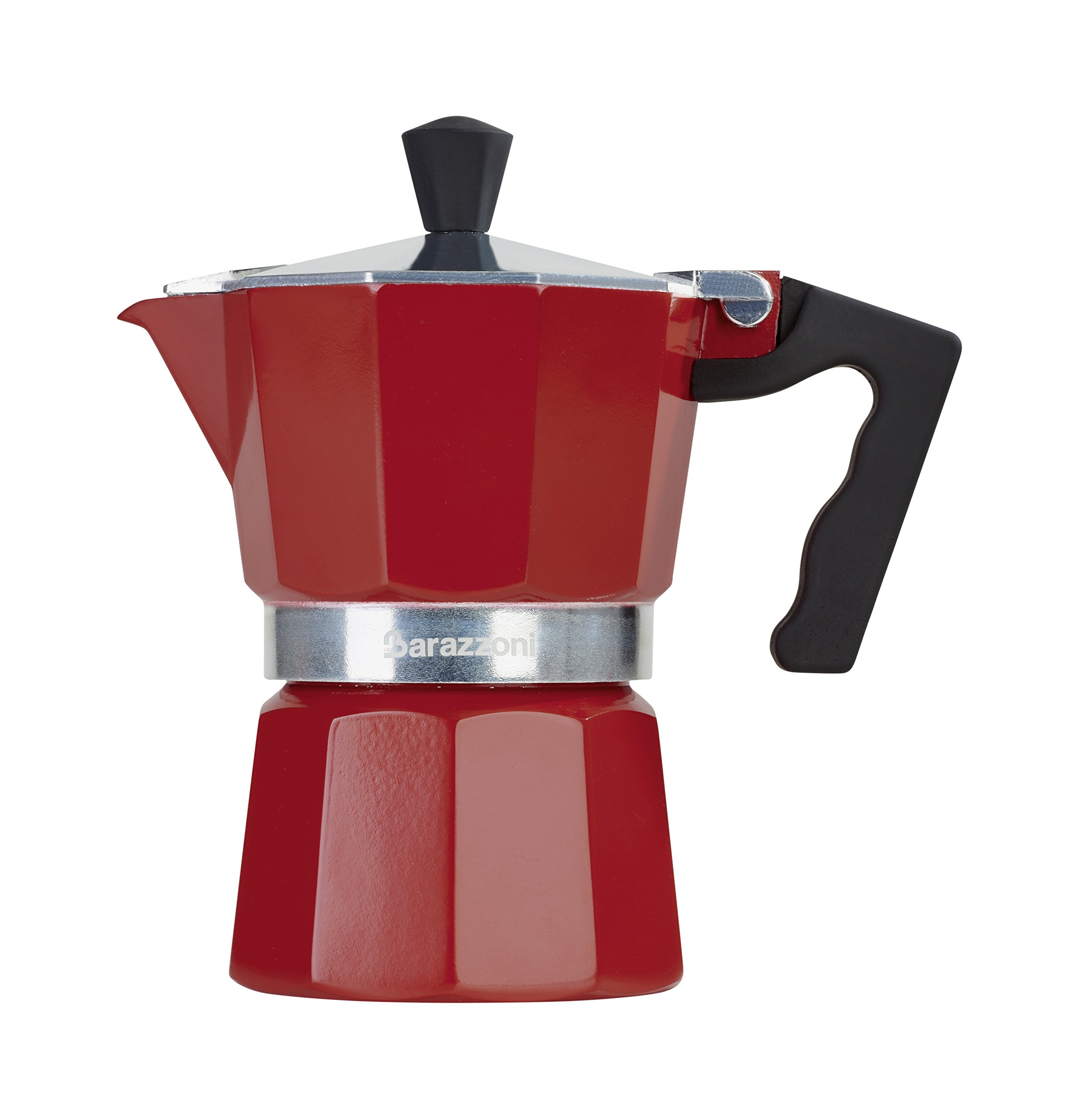 barazzoni-la-caffettiera-colorata-in-alluminio-rosso-1-tazza-certificata-accadem image 1