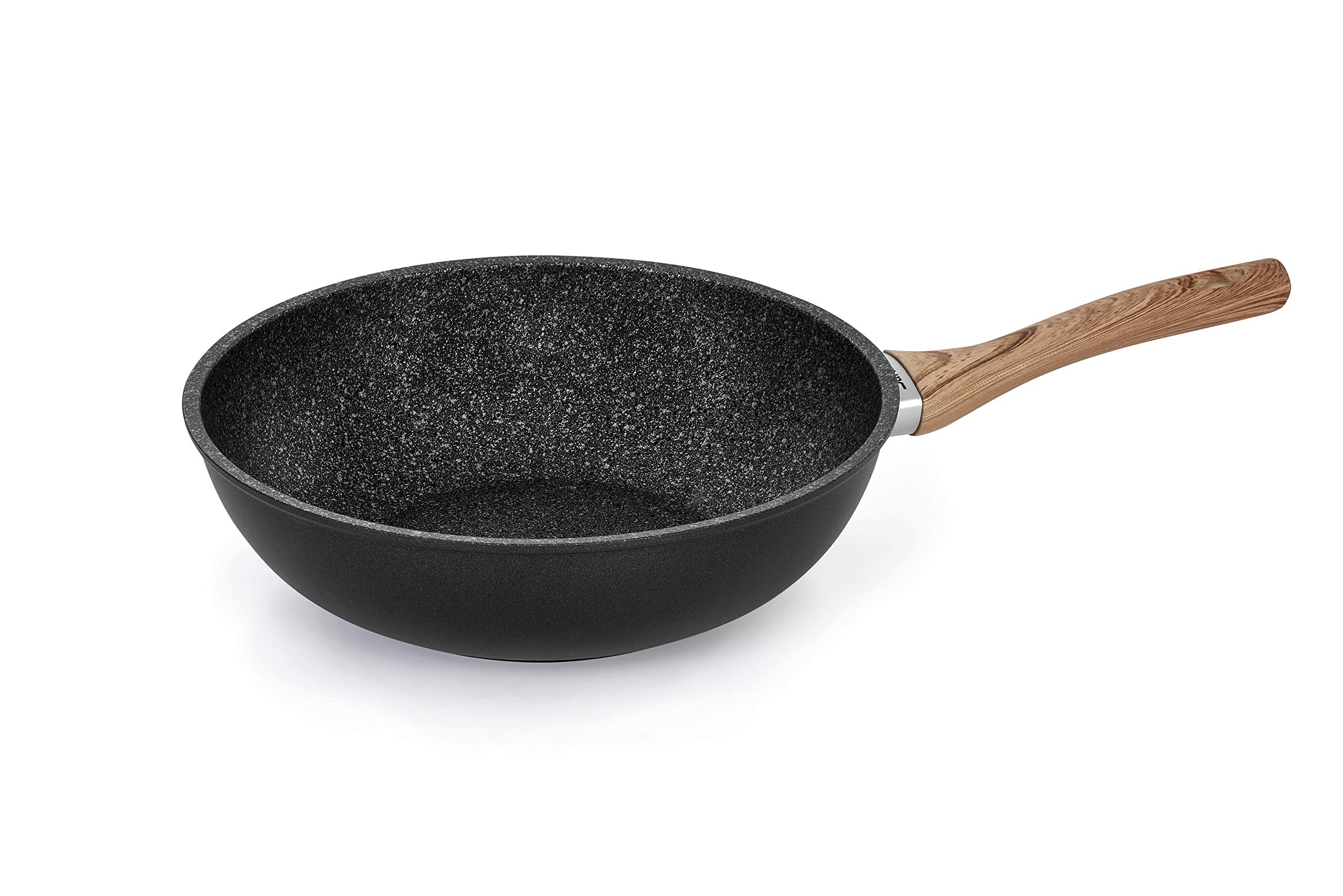 barazzoni-granitica-extra-induction-padella-20-cm-manico-eco-legno-rovere-rivest image 5