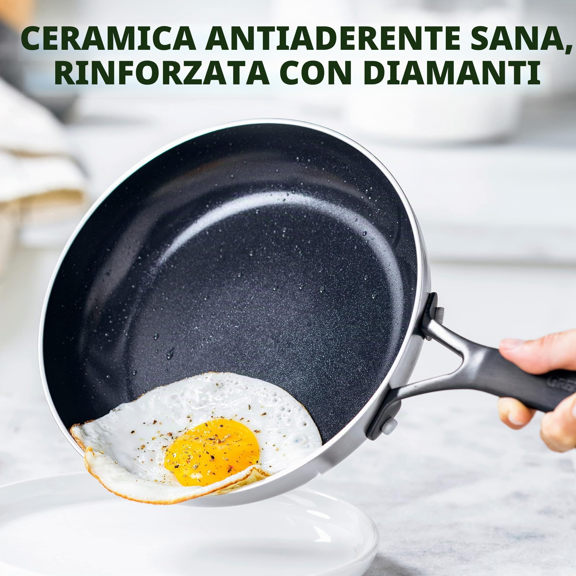 greenpan-venice-pro-noir-tri-ply-set-pentole-e-padelle-in-acciaio-inox-multistra image 2