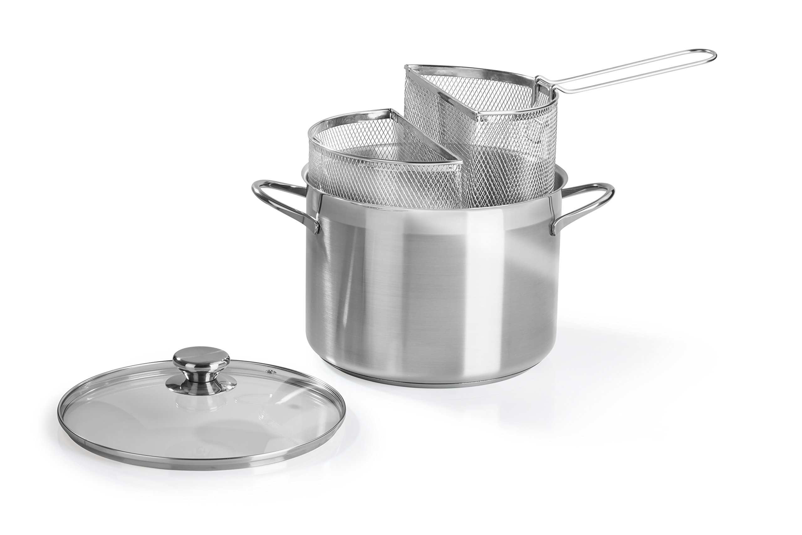 barazzoni-spaghettiere-doppio-cestello-24-cm-7-25-lt-acciaio-inox-18-10-triplo-f image 1