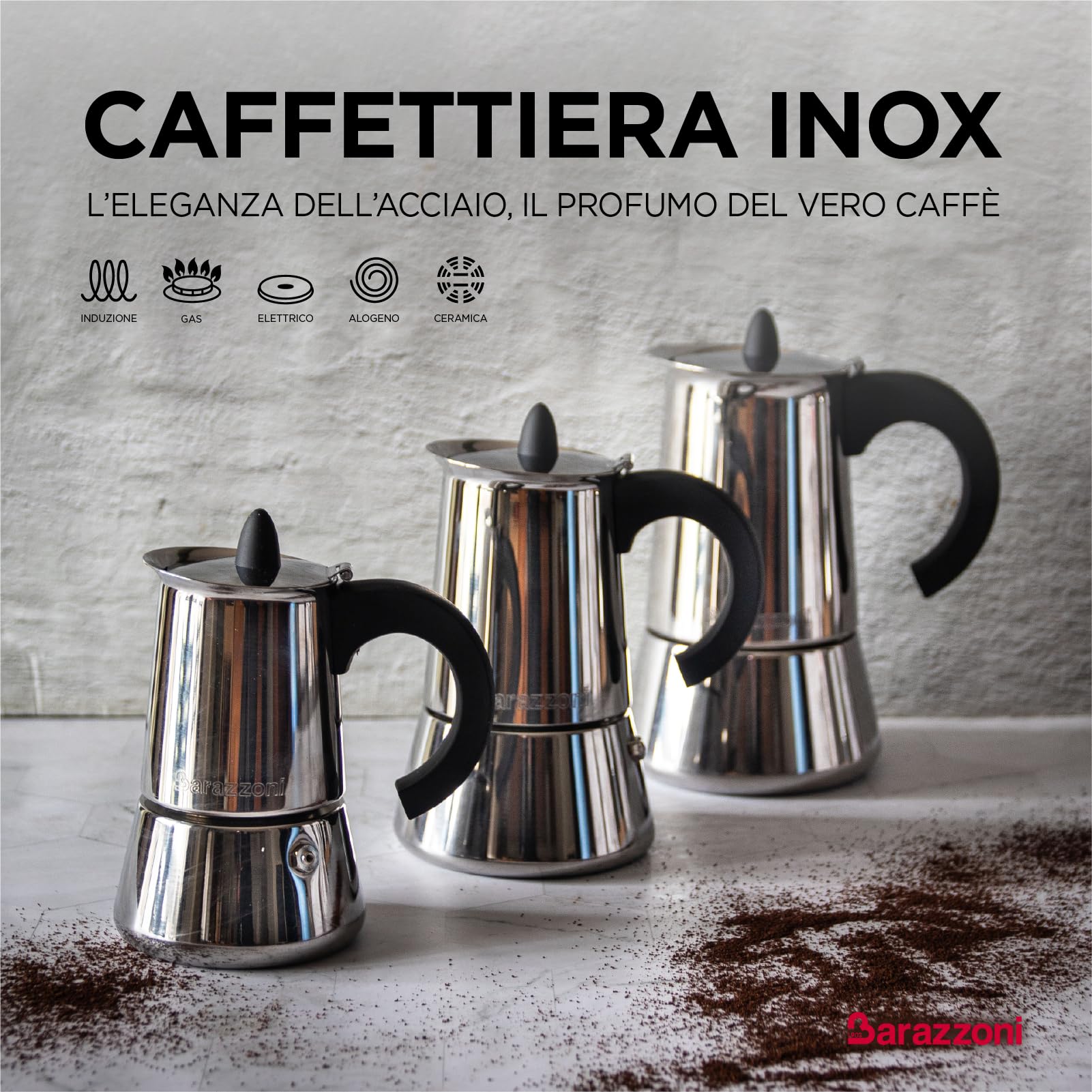 barazzoni-caffettiera-inox-2-tazze-certificata-aicaf-acciaio-inox-18-10-induzion image 2