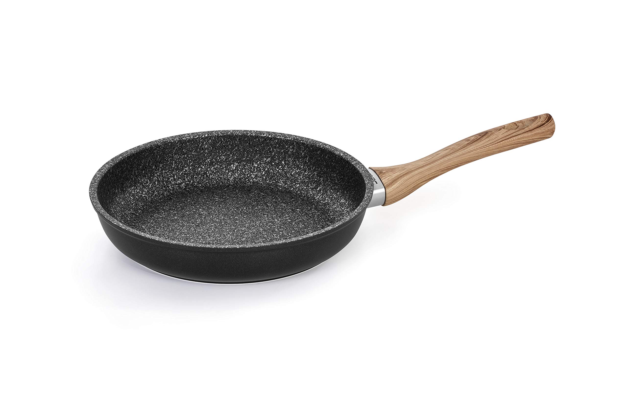 barazzoni-granitica-extra-induction-padella-20-cm-manico-eco-legno-rovere-rivest image 1