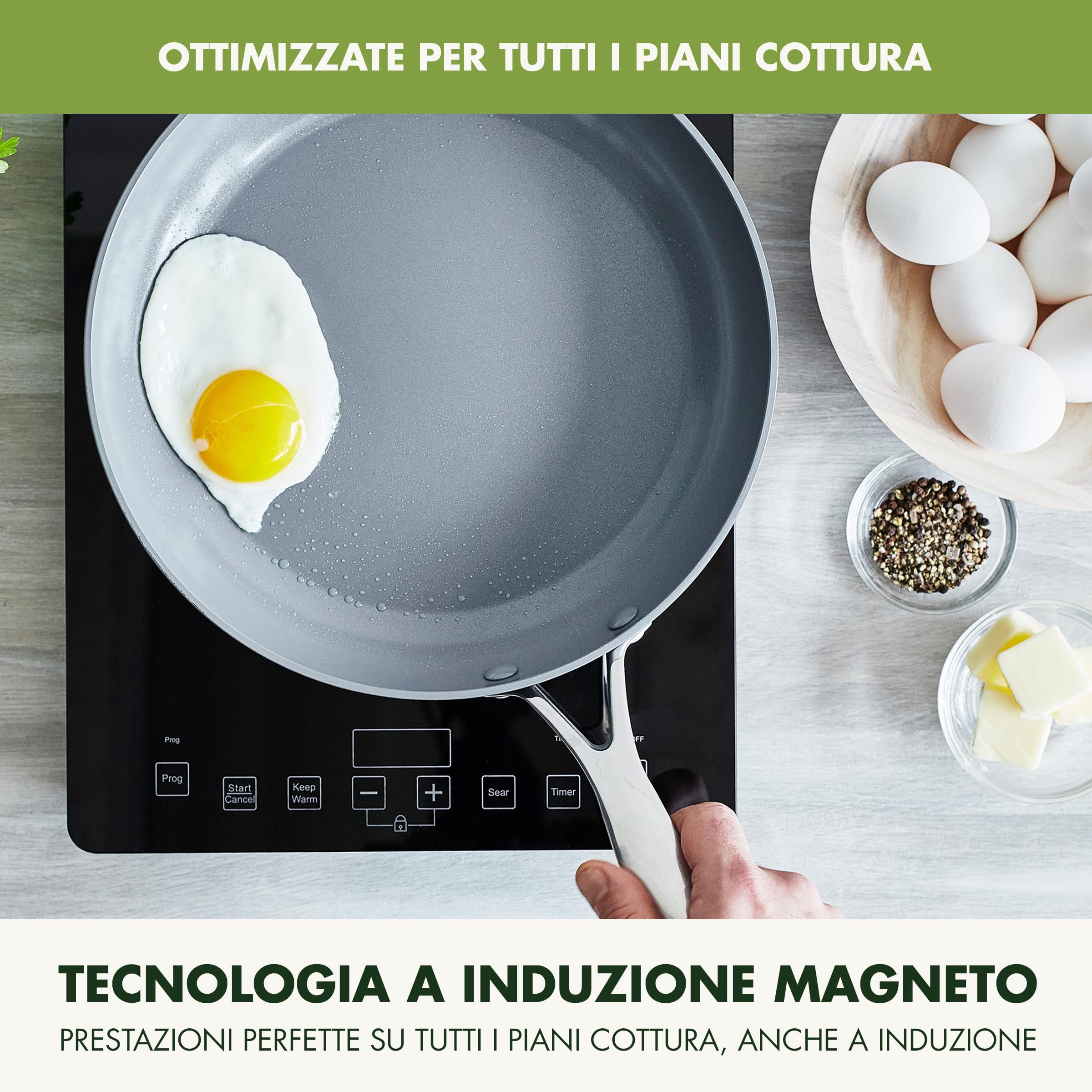 greenpan-valencia-pro-padella-26-cm-con-coperchio-antiaderente-ceramico-senza-pf image 4