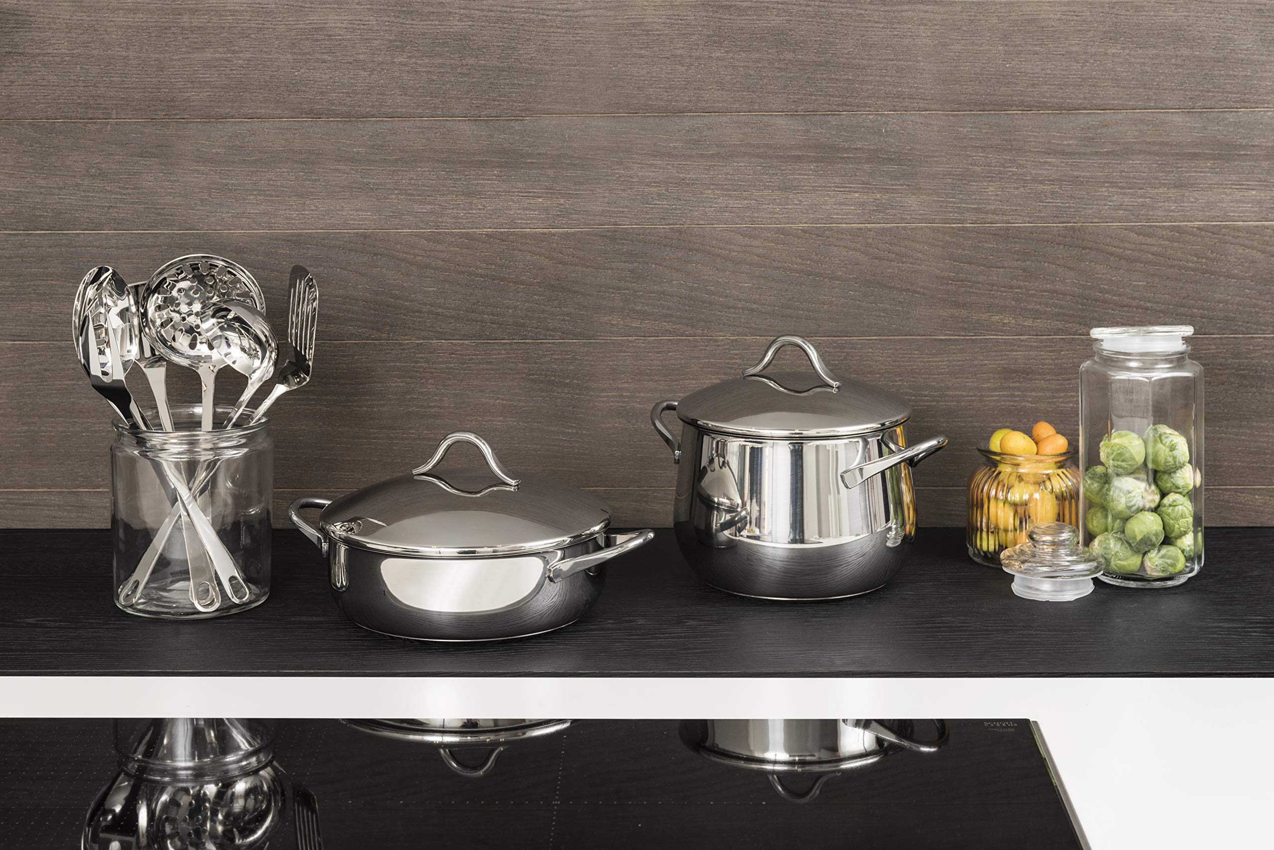 barazzoni-batteria-mediterranea-24-pezzi-in-acciaio-inox-18-10-made-in-italy-tri image 2
