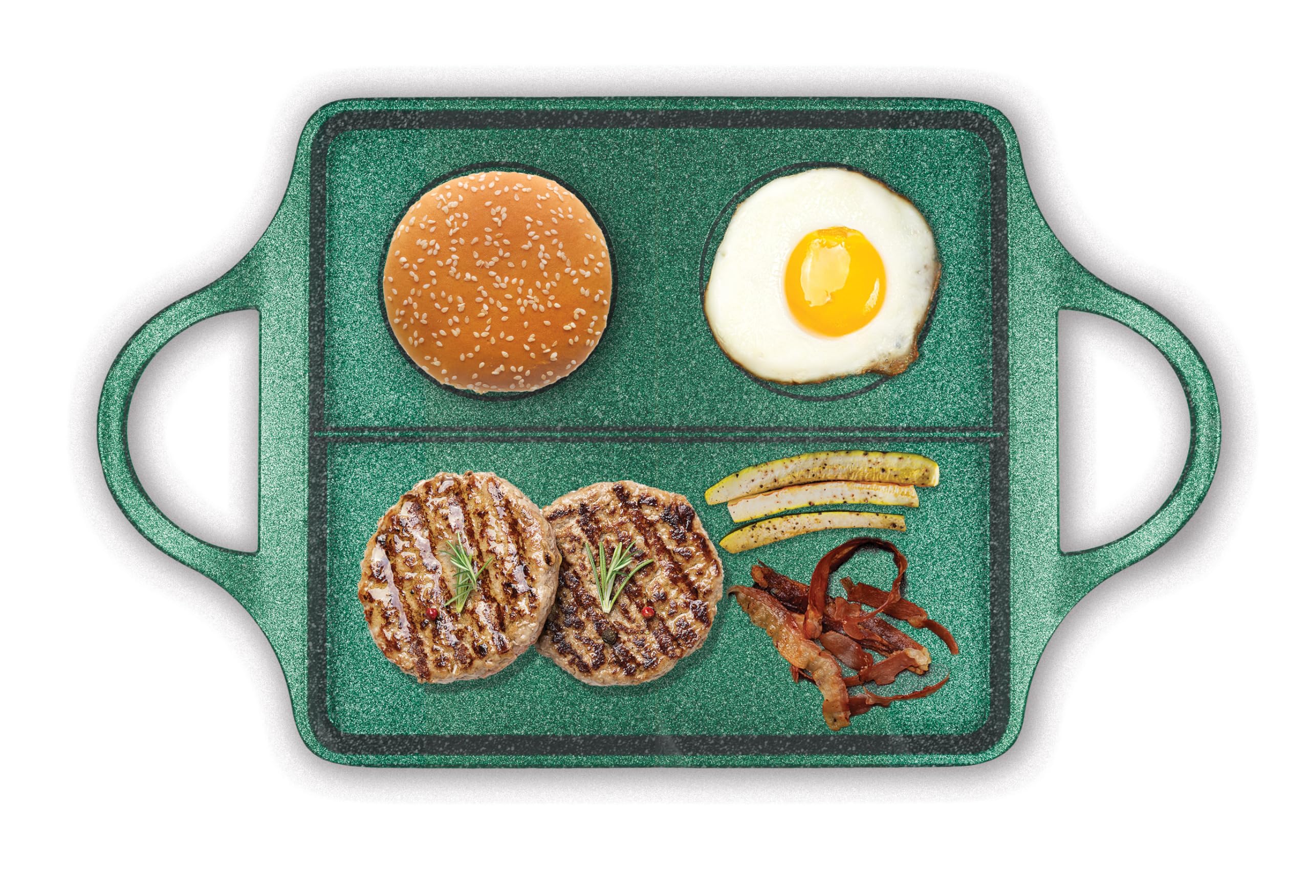 risoli-dr-green-bb-burger-piastra-3-aree-di-cottura-40x24-cm-alluminio-fuso-6-mm image 2